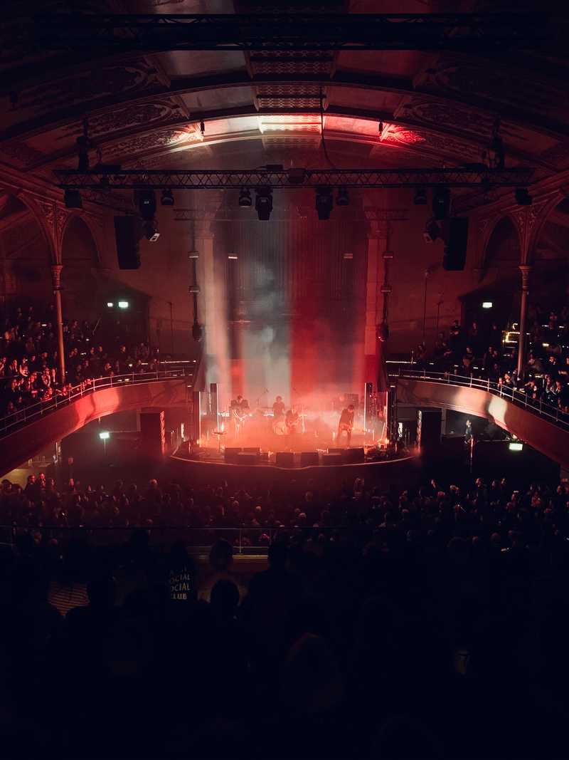 Explosions In The Sky performing at Manchester Albert Hall, 14th February 2020